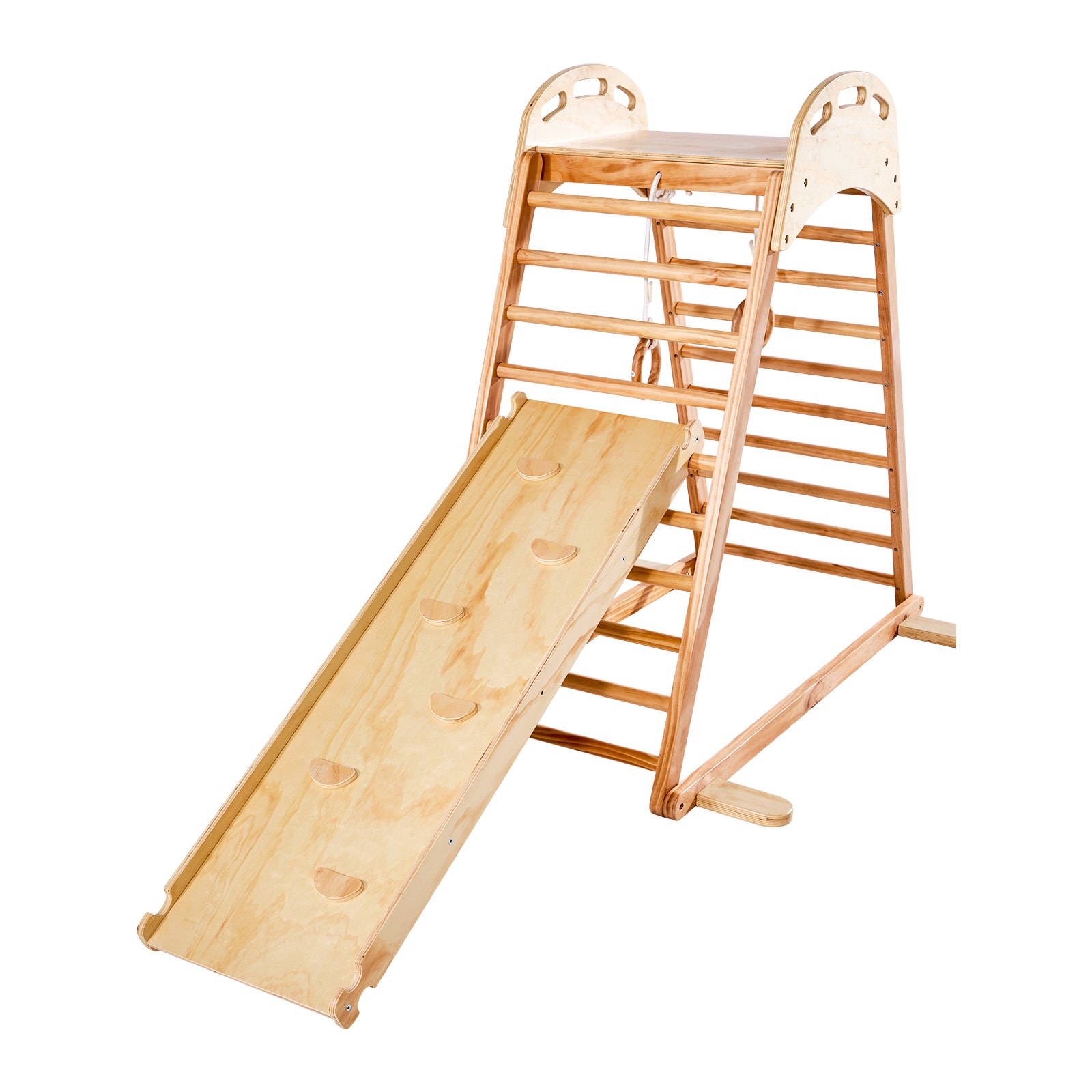 Indoor Playground Jungle Gym 4-in-1 Climber Playset For Kids_voghion.com